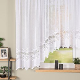 MODESTA Firanka żakardowa gotowa, 160x500cm, kolor biały 017173/FBL/001/500160/1