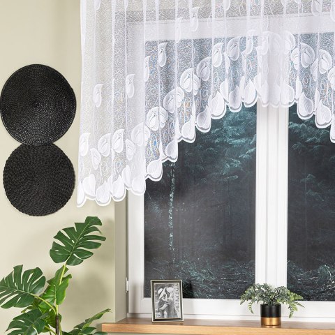NORA Firanka żakardowa gotowa, 100x300cm, kolor biały 023097/FBL/001/300100/1