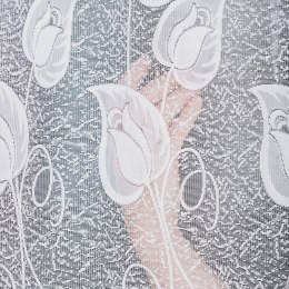 NORA Firanka żakardowa gotowa, 100x300cm, kolor biały 023097/FBL/001/300100/1