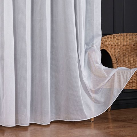 ROSA Firanka fantazyjna z ołowianką, wys. 350cm, kolor 001 biały 596085/OLO/001/000350/1