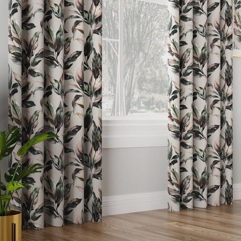 SAMANTA Tkanina dekoracyjna typu MILAS, szer. 165cm, kolor beżowy D00126/MIL/001/165000/1