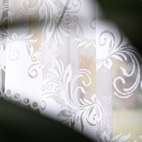 SŁAWOMIRA Firanka żakardowa gotowa,160x300cm, kolor biały 018074/FBL/001/300160/1