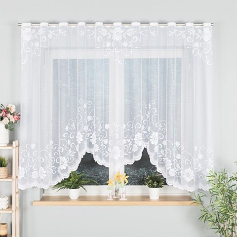 TERESA Firanka żakardowa gotowa, 160x300cm, kolor biały 017201/FBL/001/300160/1