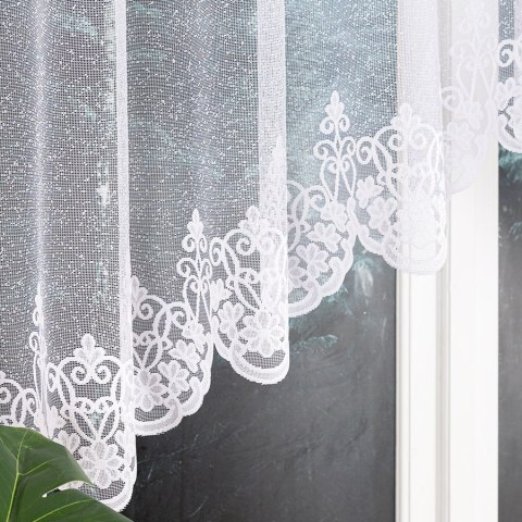 ŻANETA Firanka żakardowa gotowa, 105x300cm, kolor biały 181043/FBL/001/300105/1