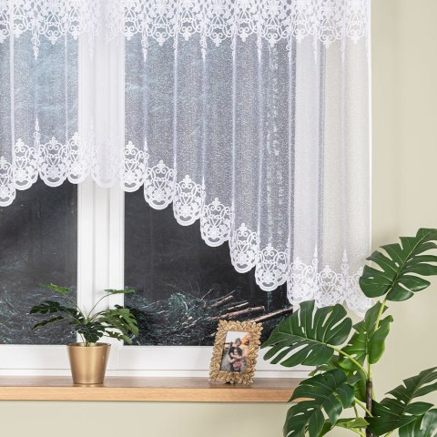 ŻANETA Firanka żakardowa gotowa, 135x300cm, kolor biały 181043/FBL/001/300135/1