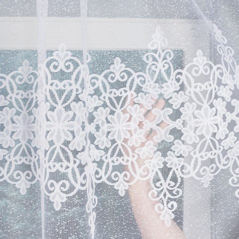 ŻANETA Firanka żakardowa gotowa, 135x300cm, kolor biały 181043/FBL/001/300135/1