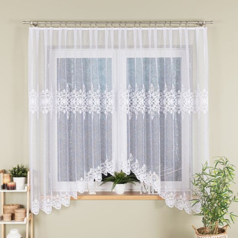 ŻANETA Firanka żakardowa gotowa, 175x350cm, kolor biały 181043/FBL/001/350175/1