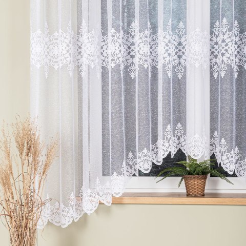 ŻANETA Firanka żakardowa gotowa, 175x350cm, kolor biały 181043/FBL/001/350175/1
