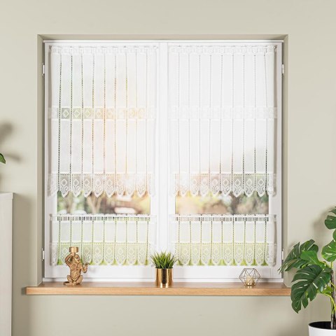 Zazdrostka haftowana panelowa na batyście, wys. 30cm, kolor 010 naturalny 096269/388/010/000030/1