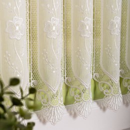 Zazdrostka haftowana panelowa na batyście, wys. 70cm, kolor 010 naturalny 093003/388/010/000070/1