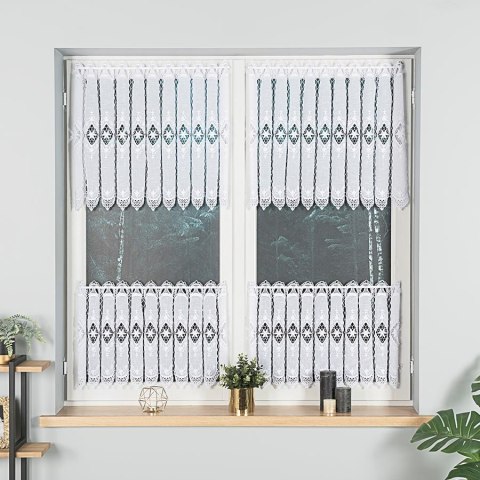 Zazdrostka z aplikacją, wys. 60cm, kolor biały 015590/000/001/000060/1