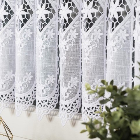 Zazdrostka z aplikacją, wys. 60cm, kolor biały 015590/000/001/000060/1