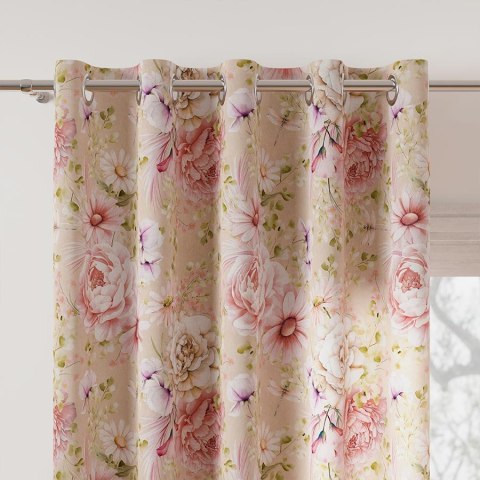 BLUMIA Tkanina dekoracyjna VELVET, szer. 150cm, kolor beżowy/różowy D00320/VEL/004/150000/1