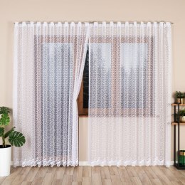 BOGUMIŁA Firanka z oczkami tkanymi, 250x300cm, kolor biały 004542/FBP/001/300250/1