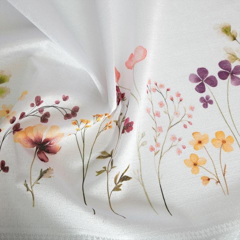 FLORINA Zazdrostka żakardowa 361930, wys. 50cm, kolor biały D00321/ZAZ/001/000050/1