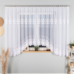 JOWITA Firanka żakardowa gotowa, pasowa, 180x520cm, kolor biały 018960/FBL/001/520180/1