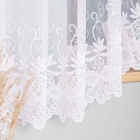 JOWITA Firanka żakardowa gotowa, pasowa, 180x520cm, kolor biały 018960/FBL/001/520180/1