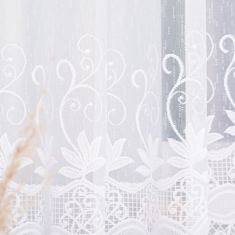 JOWITA Firanka żakardowa gotowa, pasowa, 180x520cm, kolor biały 018960/FBL/001/520180/1