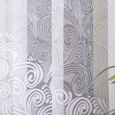 KINGA Firanka żakardowa gotowa, 160x600cm, kolor biały 023391/FBL/001/600160/1