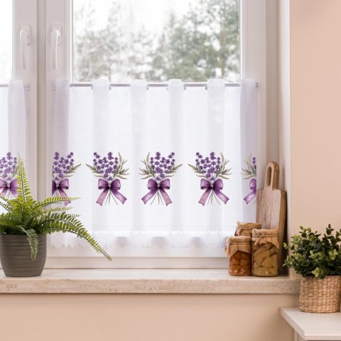 LAWENDA Zazdrostka żakardowa 361930, wys. 50cm, kolor biały D00323/ZAZ/001/000050/1