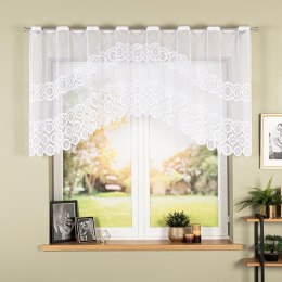 MALWINA Firanka z oczkami tkanymi, 100x250cm, kolor biały 018535/FBL/001/250100/1