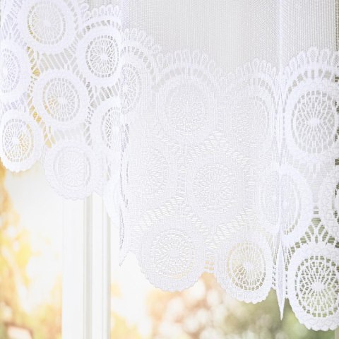 MALWINA Firanka z oczkami tkanymi, 100x250cm, kolor biały 018535/FBL/001/250100/1