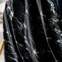 MARMA Zasłona gotowa na przelotkach, 250x140cm, kolor 111 czarny ze srebrnym nadrukiem na VELVI TD0037/ZG