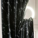 MARMA Zasłona gotowa na przelotkach, 250x140cm, kolor 111 czarny ze srebrnym nadrukiem na VELVI TD0037/ZG