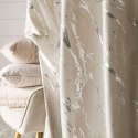 MARMA Zasłona gotowa na taśmie, 250x140cm, kolor 226 jasny kremowy ze srebrnym nadrukiem na VELVI TD0037/