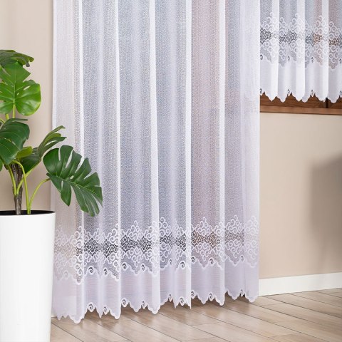 MODESTA Firanka żakardowa gotowa, 250x200cm, kolor biały 017173/FBP/001/200250/1