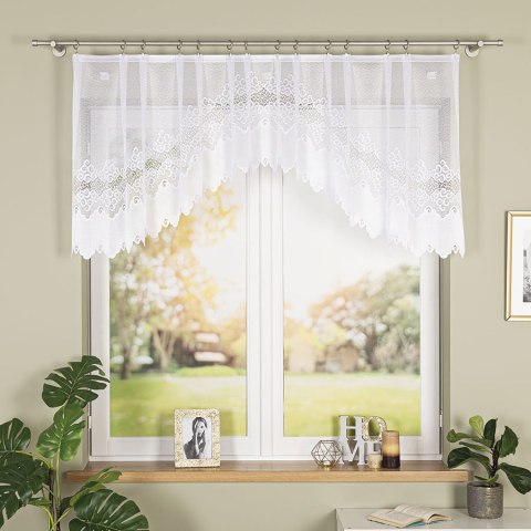 MODESTA Firanka żakardowa gotowa, 80x250cm, kolor biały 017173/FBL/001/250080/1