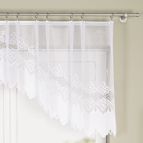 MODESTA Firanka żakardowa gotowa, 80x250cm, kolor biały 017173/FBL/001/250080/1