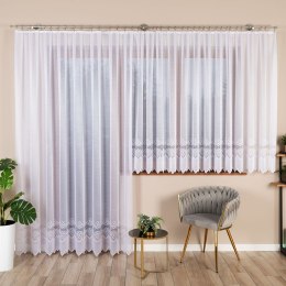 MODESTA Firanka żakardowa gotowa, 250x300cm, kolor biały 017173/FBP/001/300250/1