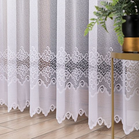 MODESTA Firanka żakardowa gotowa, 250x300cm, kolor biały 017173/FBP/001/300250/1