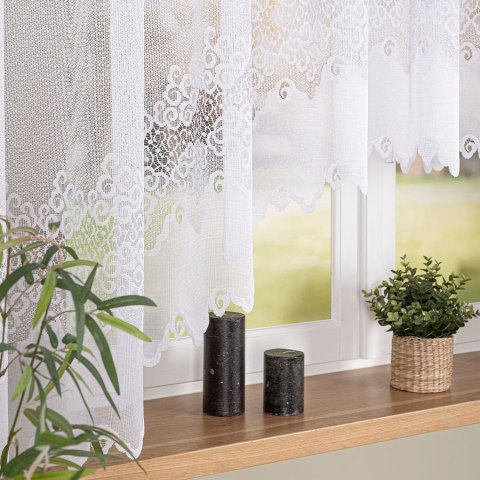 MODESTA Firanka żakardowa gotowa, 160x400cm, kolor biały 017173/FBL/001/400160/1