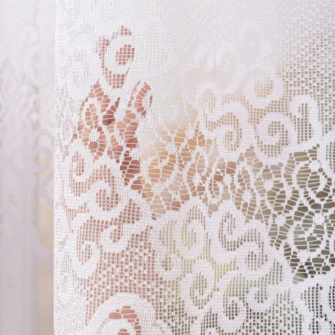 MODESTA Firanka żakardowa gotowa, 160x400cm, kolor biały 017173/FBL/001/400160/1