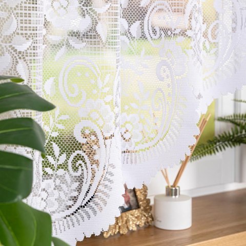 SARA Firanka z oczkami tkanymi, 160x300cm, kolor biały 044330/FBL/001/300160/1