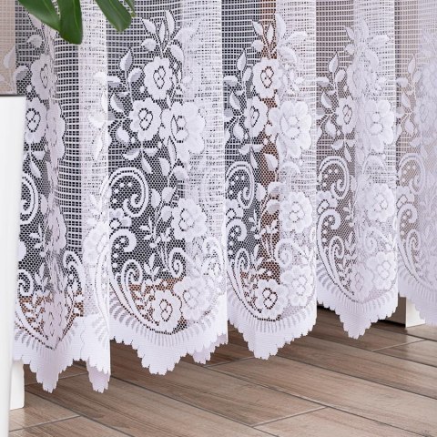 SARA Firanka z oczkami tkanymi, 250x300cm, kolor biały 044330/FBP/001/300250/1