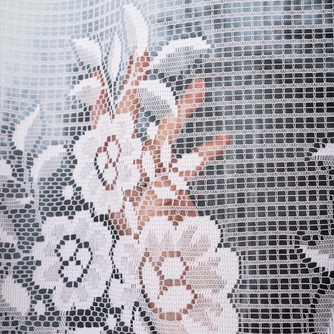 SARA Firanka z oczkami tkanymi, 250x300cm, kolor biały 044330/FBP/001/300250/1