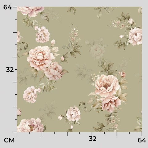 VALERIA Tkanina dekoracyjna typu MILAS, szer. 165cm, kolor 002 szałwiowy D00229/MIL/002/165000/1