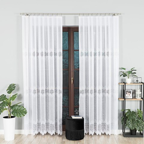 VIOLETTA Firanka żakardowa gotowa,250x300cm, kolor biały 001539/FBL/001/300250/1