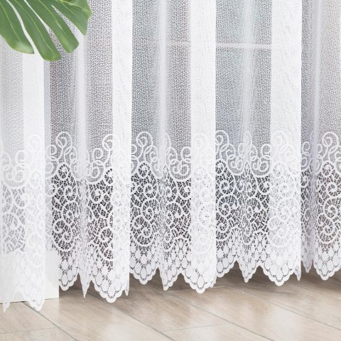 VIOLETTA Firanka żakardowa gotowa,250x300cm, kolor biały 001539/FBL/001/300250/1