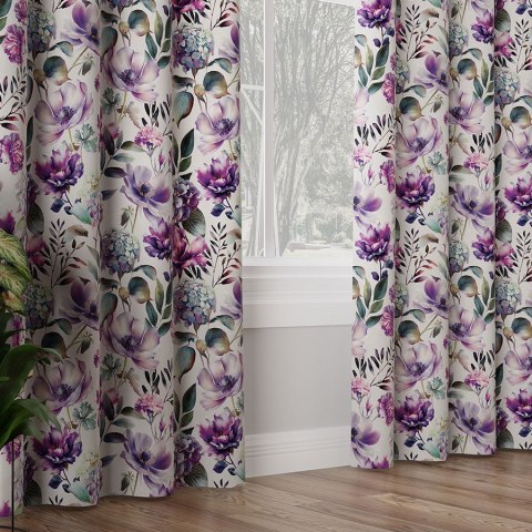 WERA Tkanina dekoracyjna typu MILAS, szer. 165cm, kolor fioletowy D00132/MIL/002/165000/1