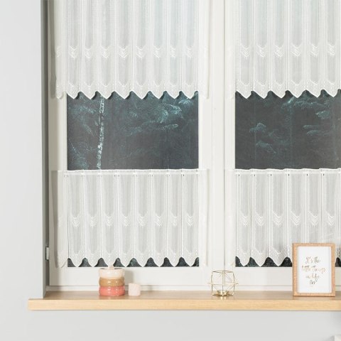 Zazdrostka haftowana panelowa, wys. 40cm, kolor 012 kremowy 017499/000/012/000040/1