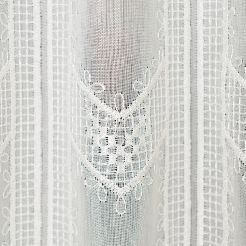 Zazdrostka haftowana panelowa, wys. 40cm, kolor 012 kremowy 017499/000/012/000040/1