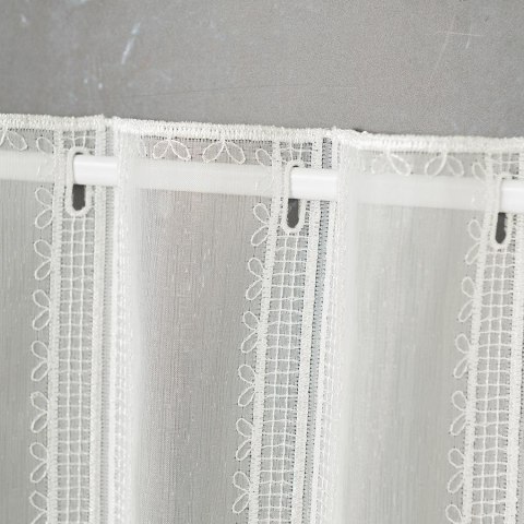 Zazdrostka haftowana panelowa, wys. 40cm, kolor 012 kremowy 017499/000/012/000040/1