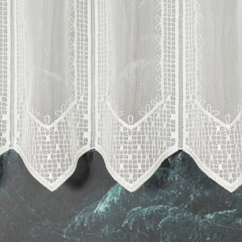 Zazdrostka haftowana panelowa, wys. 40cm, kolor 012 kremowy 017499/000/012/000040/1