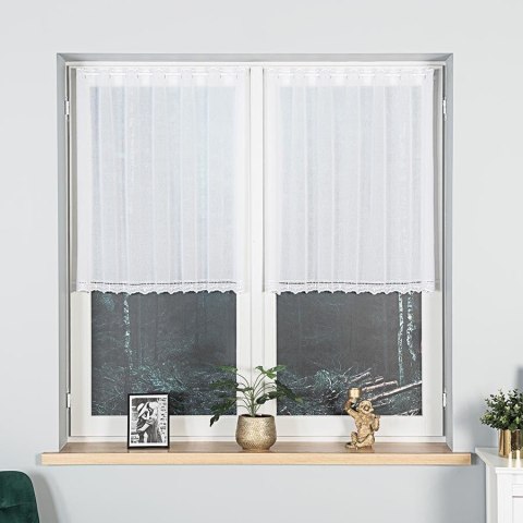 Zazdrostka haftowana, pasowa, wys. 90cm, kolor biały 044715/000/001/000090/1