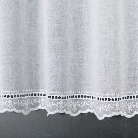 Zazdrostka haftowana, pasowa, wys. 90cm, kolor biały 044715/000/001/000090/1