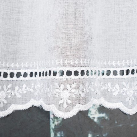 Zazdrostka haftowana, pasowa, wys. 90cm, kolor biały 044715/000/001/000090/1